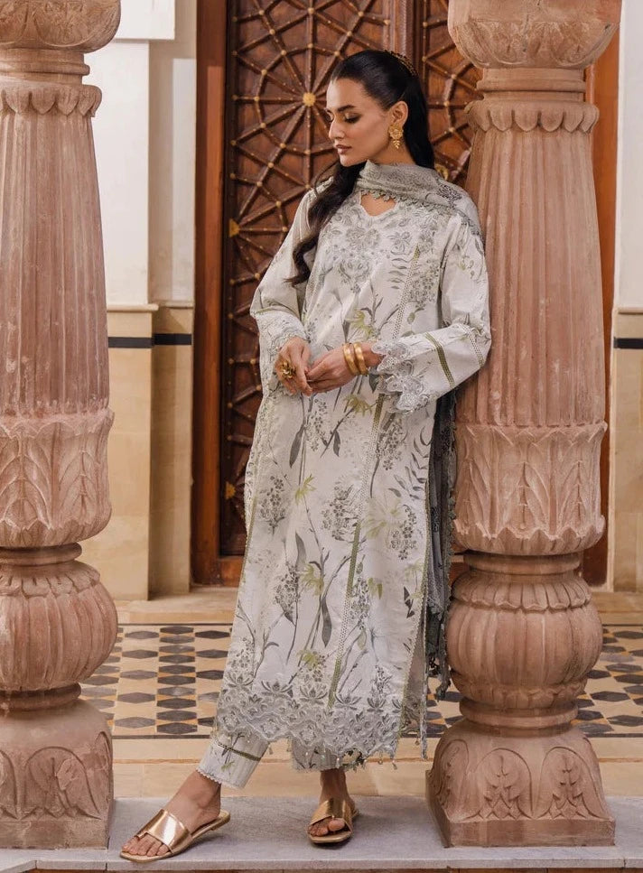 Aabyaan Shezlin Chikankari Lawn by Qalamkar – ARUSHI (AS-10)