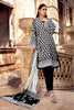 Gul Ahmed Black & White Lawn Collection – 3PC Printed Lawn Suit With Lawn Dupatta B-12007