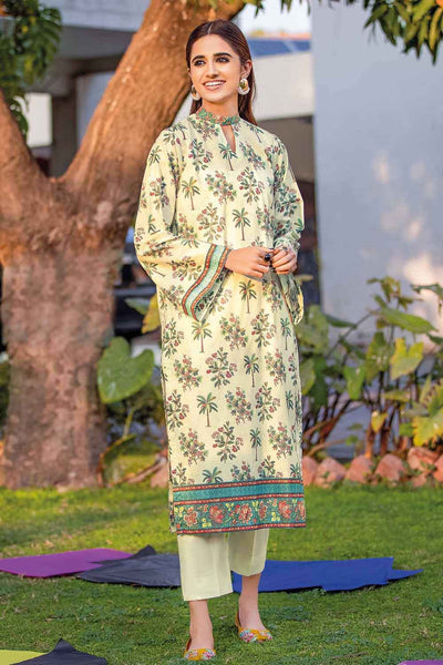 Gul Ahmed Summer 2022 Essential 2PC Collection 2PC Digital Printed Shirt With Dyed Trousers TL 12003 B grande