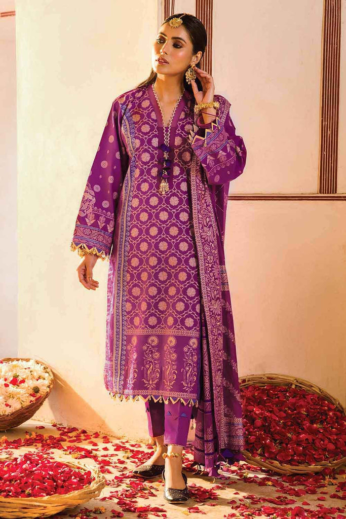 Gul Ahmed Summer 2022 · Essential 3PC Collection – 3PC Banarsi Brocade Lawn Suit CL-22122 A