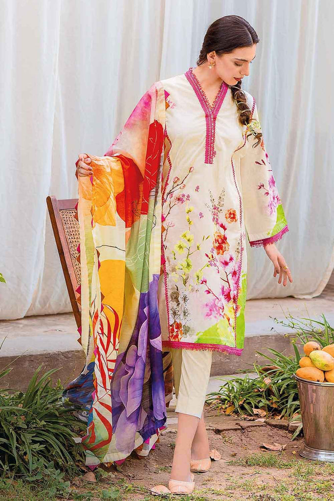 Gul Ahmed Summer 2022 · Essential 3PC Collection – 3PC Cotton Zari Suit CNZ-12002