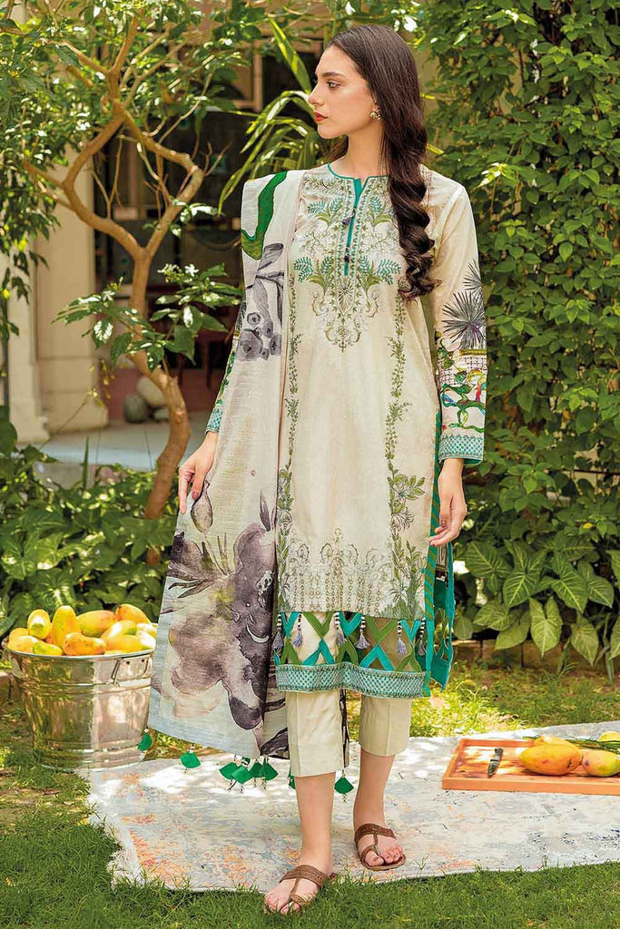 Gul Ahmed Summer 2022 · Essential 3PC Collection – 3PC Cotton Zari Suit CNZ-12003