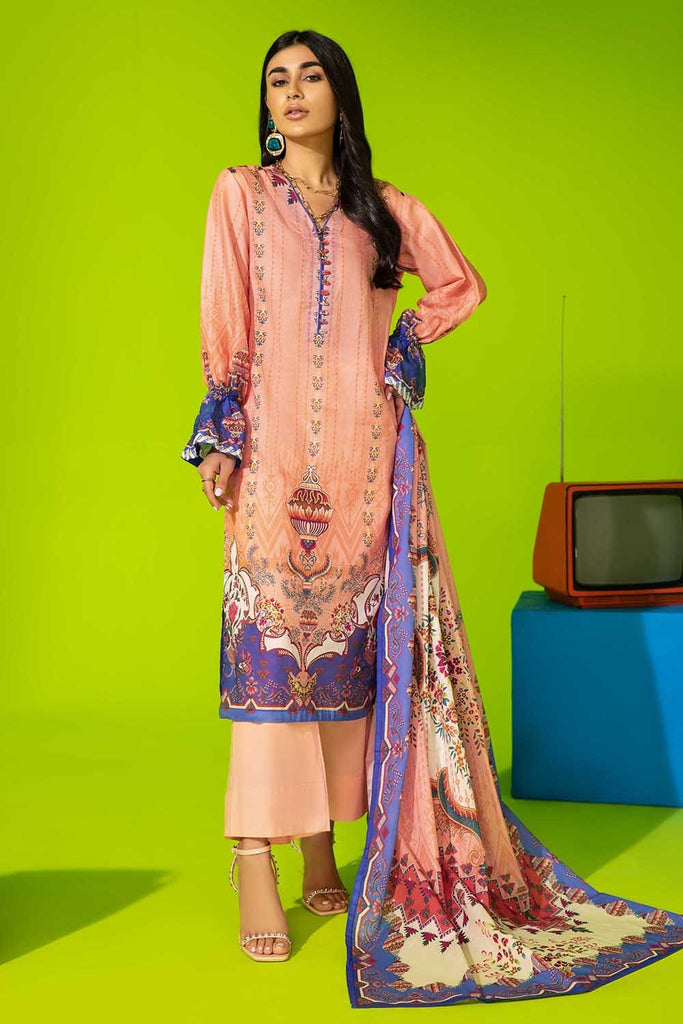 Gul Ahmed Summer · Essential 3PC Collection – 3PC  Digital Printed Lawn Suit CL-12512 A