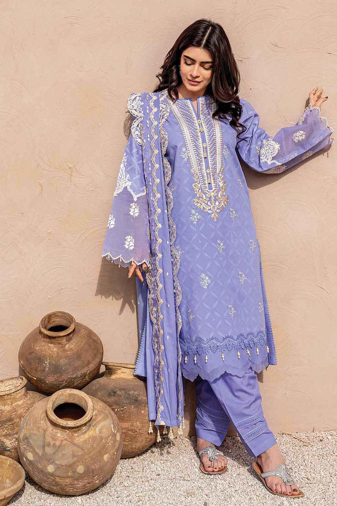 Gul Ahmed Summer 2022 · Essential 3PC Collection – 3PC Embroidered Lawn Lacquer Printed Suit DN-22034