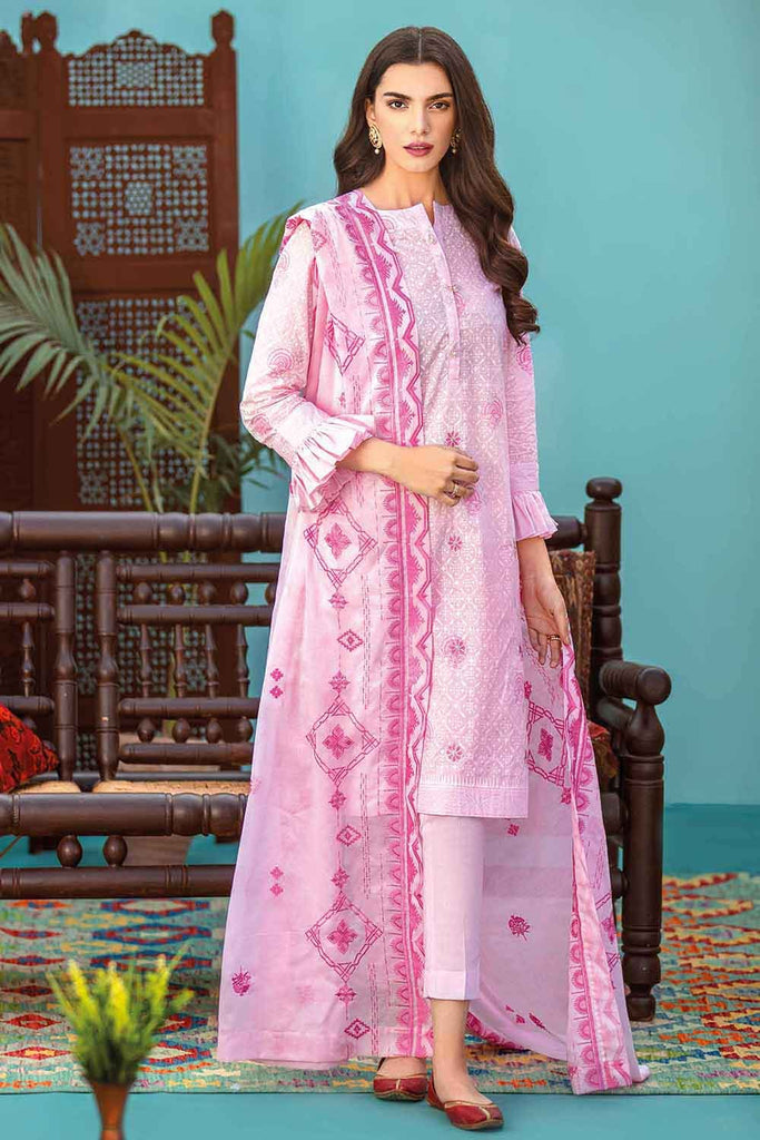 Gul Ahmed Summer 2022 · Essential 3PC Collection – 3PC Embroidered Lawn Suit CL-1286