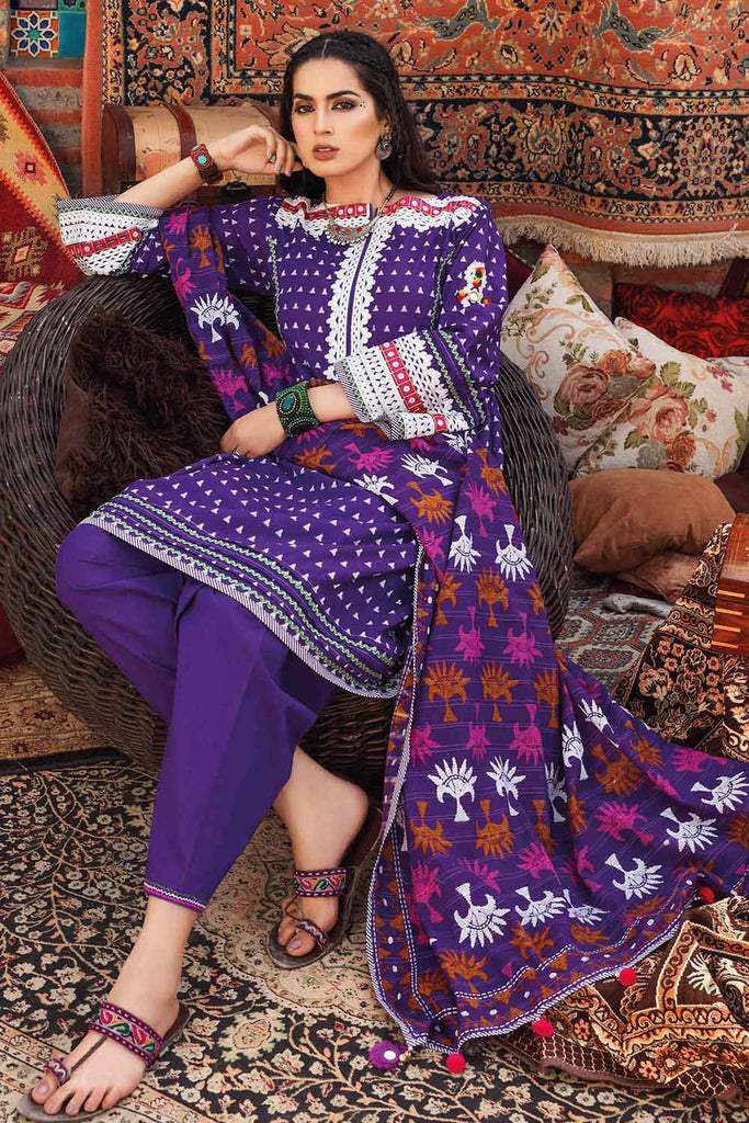 Gul Ahmed Summer 2022 · Essential 3PC Collection – 3PC Embroidered Lawn Suit With Dobby Dupatta CL-1244