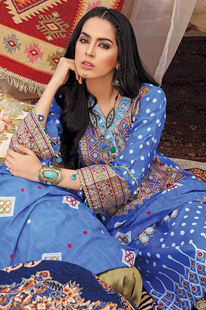 Gul Ahmed Summer 2022 · Essential 3PC Collection – 3PC Embroidered Lawn Suit With Dobby Dupatta CL-1246 A