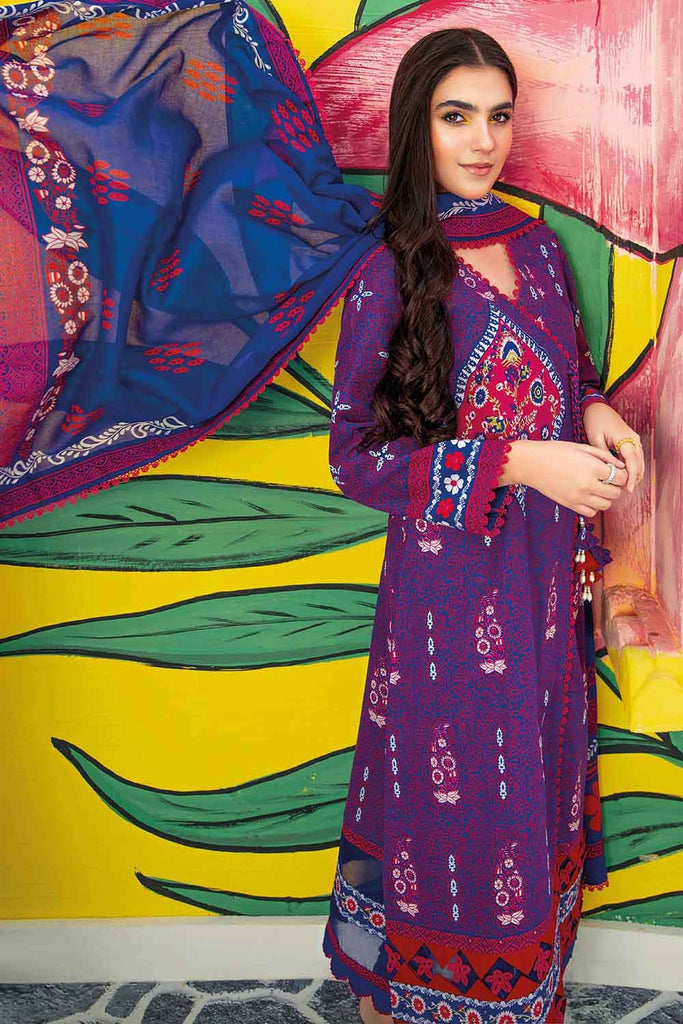 Gul Ahmed Summer 2022 · Essential 3PC Collection – 3PC Hand Embellished Lawn Printed Suit Breeze Finish CL-22156 A