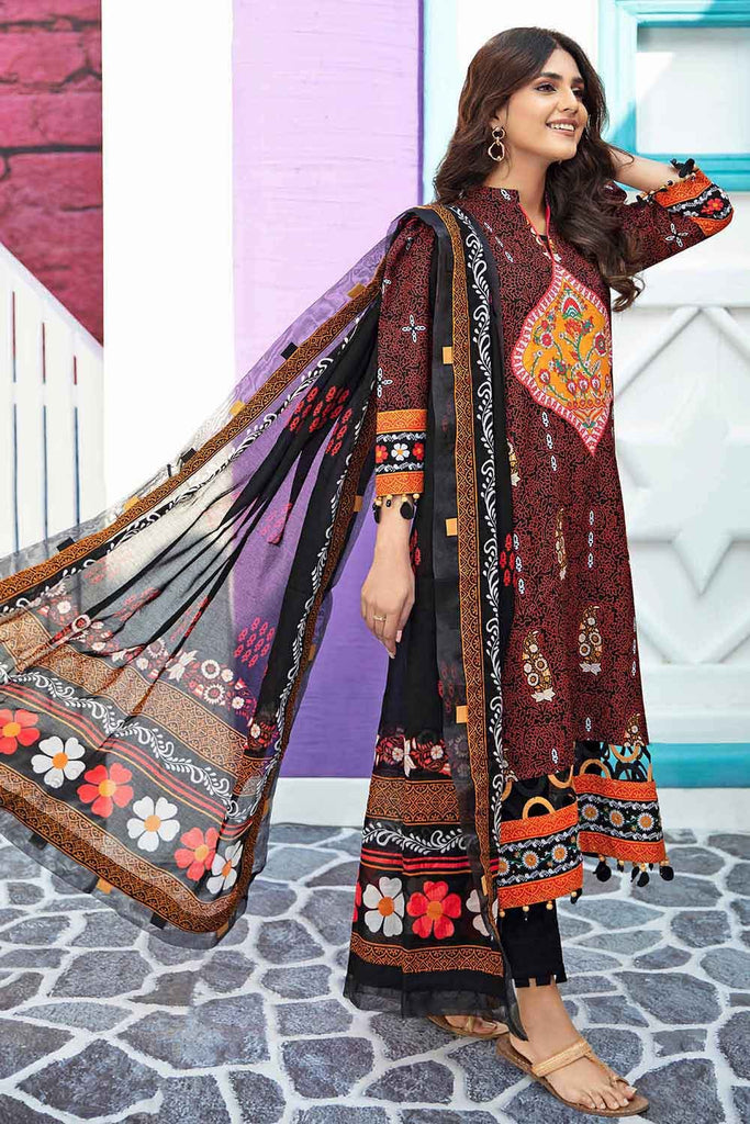 Gul Ahmed Summer 2022 · Essential 3PC Collection – 3PC Hand Embellished Lawn Printed Suit Breeze Finish CL-22156 B