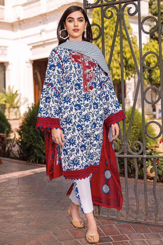 Gul Ahmed Summer 2022 · Essential 3PC Collection – 3PC Lawn Printed Embroidered Suit CL-1193