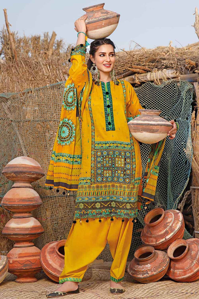 Gul Ahmed Summer 2022 · Essential 3PC Collection – 3PC Printed Lawn Embroidered Suit CL-1294