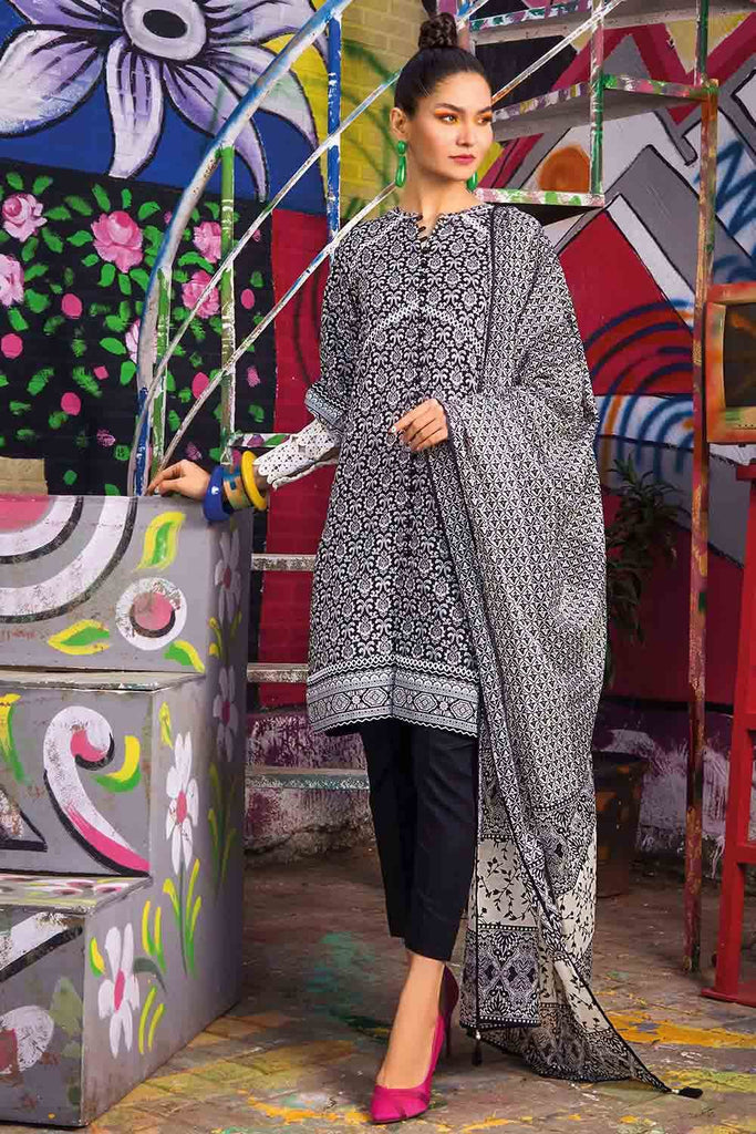 Gul Ahmed Summer 2022 · Essential 3PC Collection – 3PC Printed Lawn Suit B-22001