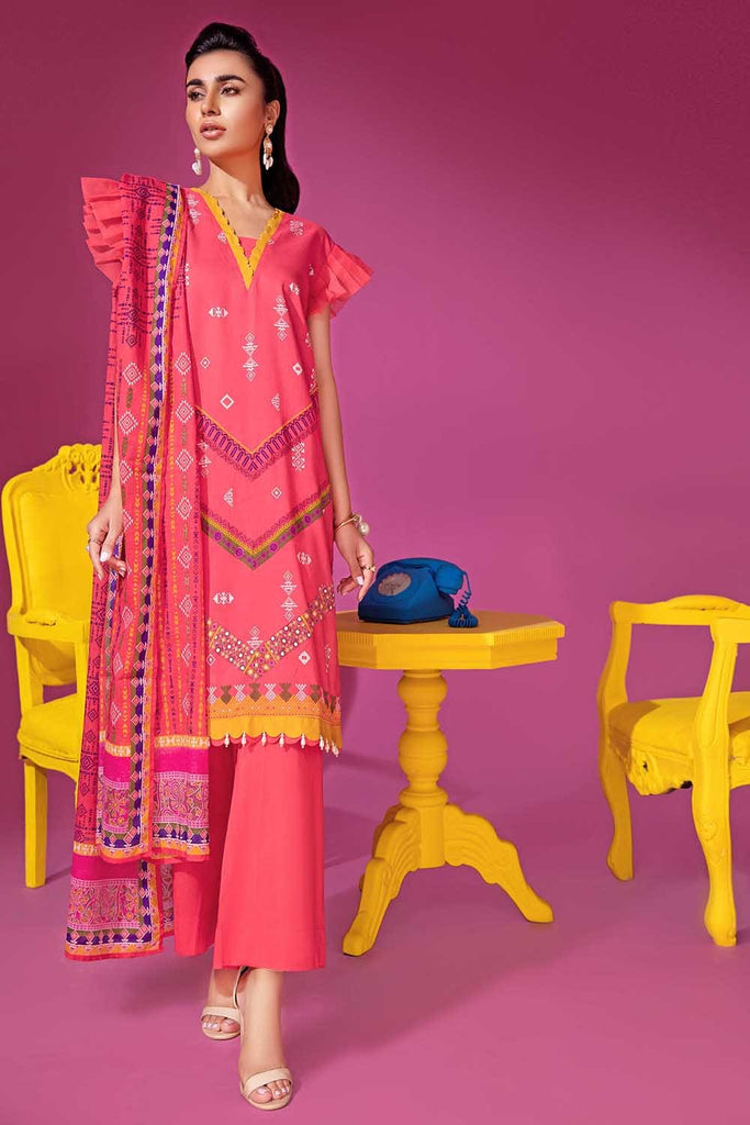 Gul Ahmed Summer 2022 · Essential 3PC Collection – 3PC Printed Lawn Suit CL-12525 A