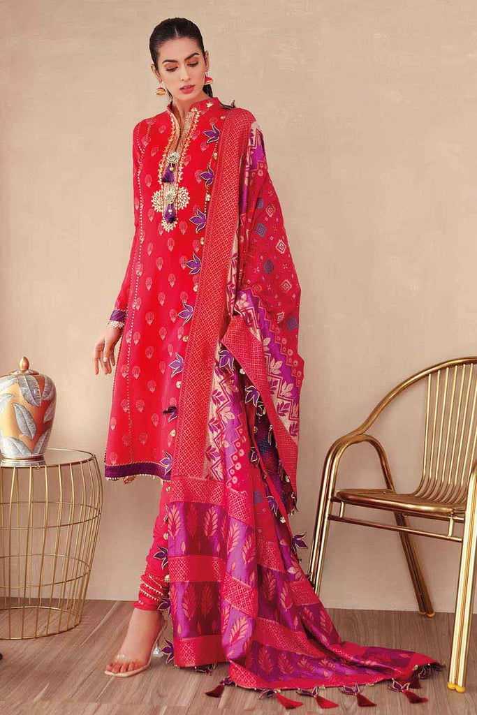 Gul Ahmed Summer 2022 · Premium Collection – 3PC Jacquard Suit MJ-74