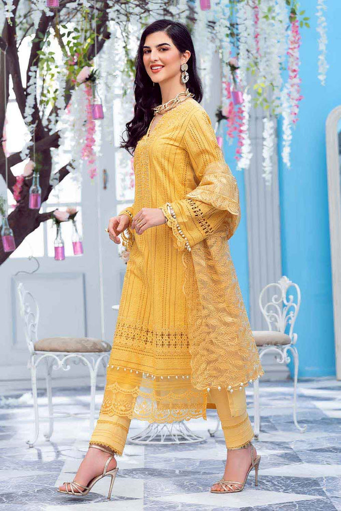 Gul Ahmed Summer 2022 · Premium Collection – 3PC Luxury Embroidered Lawn Suit PM-22024