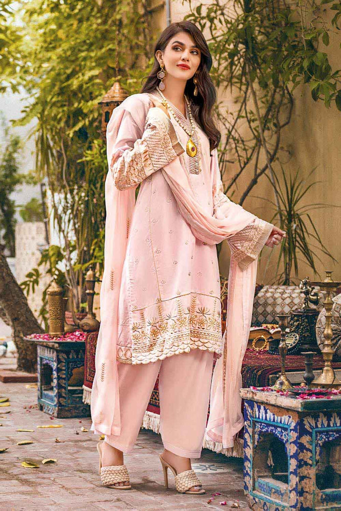 Gul Ahmed Summer 2022 · Premium Collection – 3PC Luxury Lawn Suit With Embroidered Chiffon Dupatta PM-12001