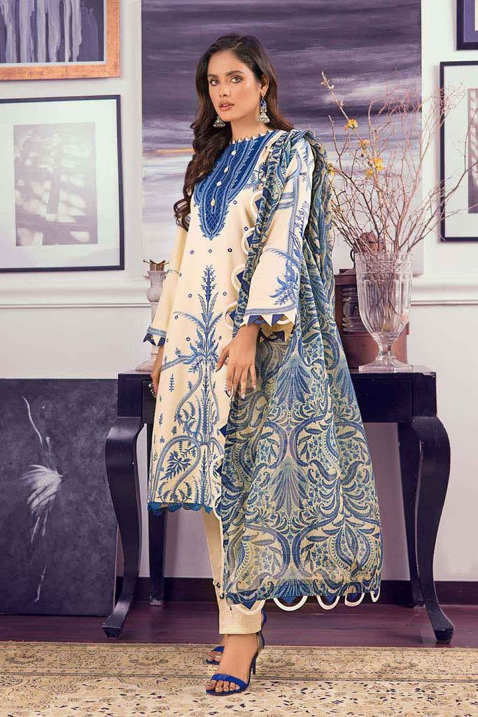 Gul Ahmed Summer 2022 · Premium Collection – 3PC Luxury Lawn Suit With Paper Cotton Dupatta PC-22001