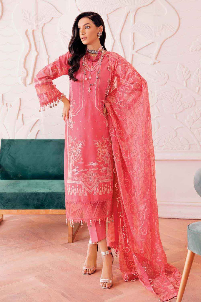 Gul Ahmed Summer 2022 · Premium Collection – 3PC Premium Embroidered Lawn Suit PM-22041