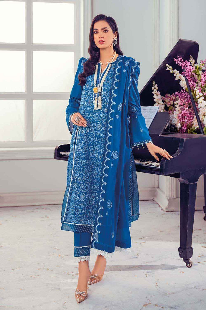 Gul Ahmed Summer 2022 · Premium Collection – 3PC Swiss Voile Embroidered Suit LSV-22007