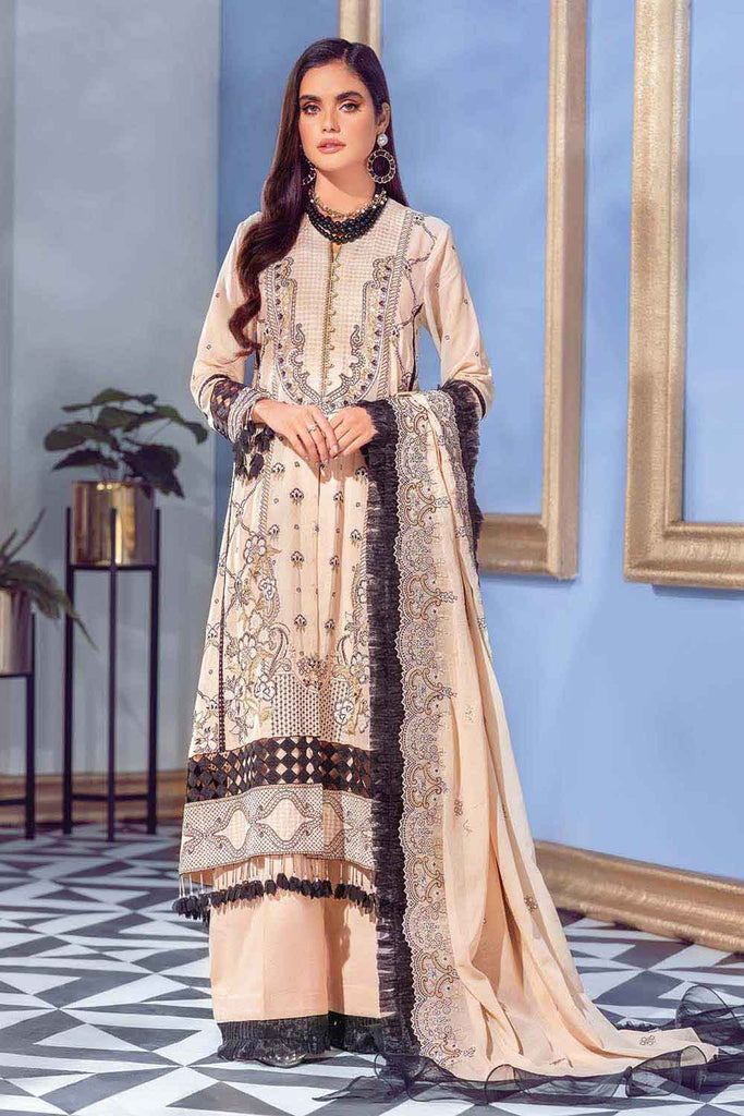 Gul Ahmed Summer 2022 · Premium Collection – 3PC Swiss Voile Embroidered Suit LSV-22010