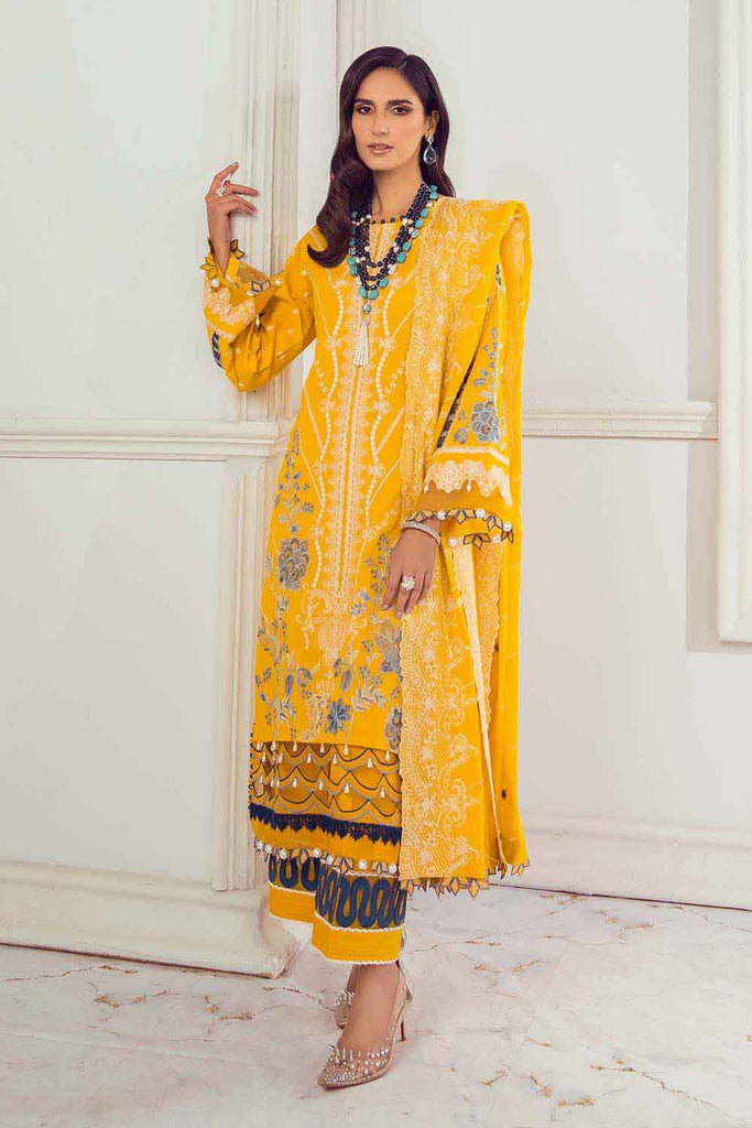 Gul Ahmed Summer 2022 · Premium Collection – 3PC Swiss Voile Embroidered Suit With Embroidered Lawn Dupatta LSV-22025