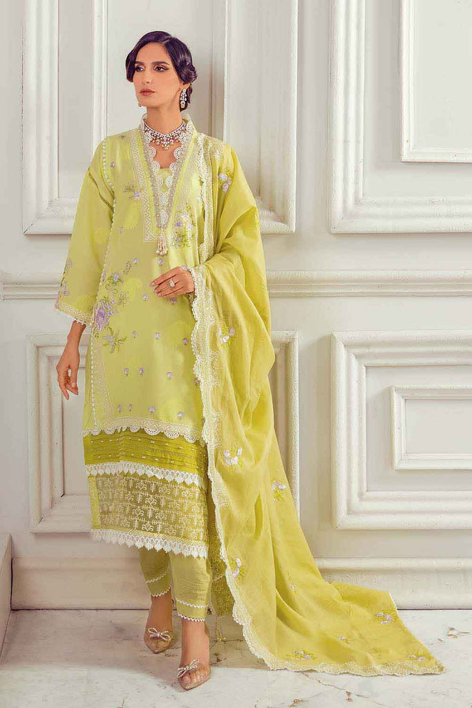 Gul Ahmed Summer 2022 · Premium Collection – 3PC Swiss Voile Jacquard Embroidered Suit With Embroidered Lawn Dupatta LSV-22017