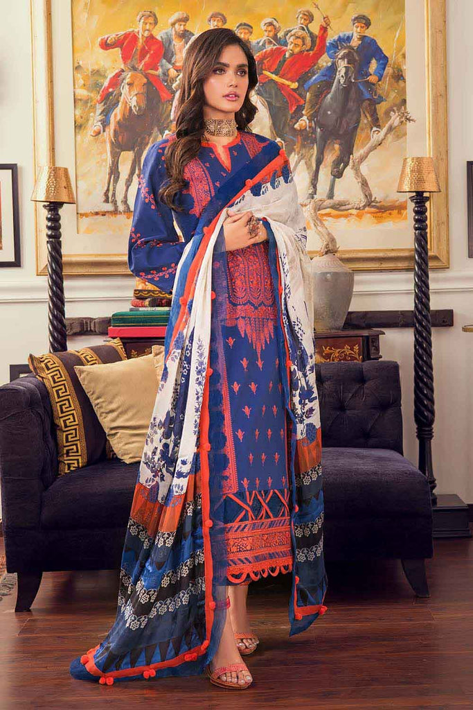 Gul Ahmed Summer 2022 · Premium Collection – 3PC Tissue Silk Dupatta With Lawn Suit SSM-22002