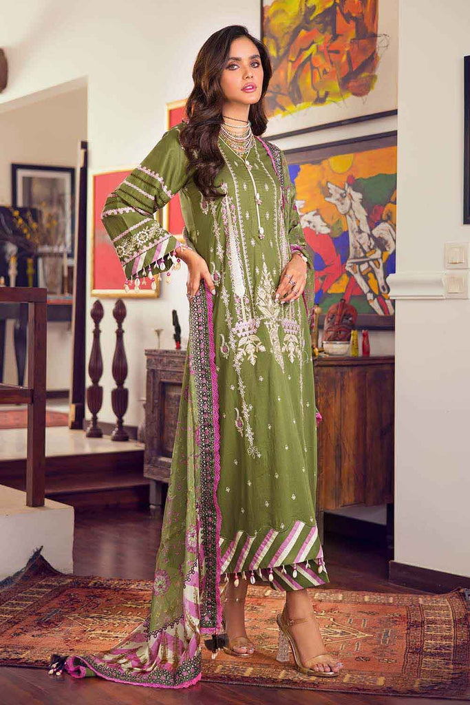 Gul Ahmed Summer 2022 · Premium Collection – 3PC Tissue Silk Dupatta With Lawn Suit SSM-22003