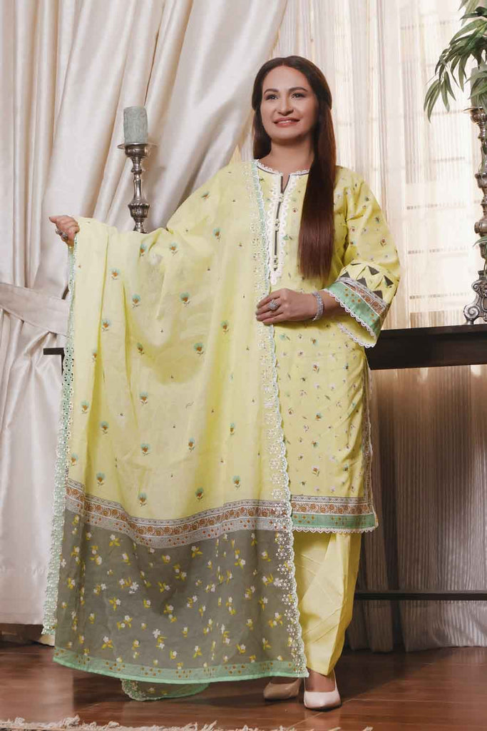 Gul Ahmed Summer 2022 · Tribute Collection – 3PC Embroidered Lawn Suit CL-22020