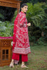 Gul Ahmed Summer Red Collection – 3PC Lawn Unstitched Printed Suit CL-32226