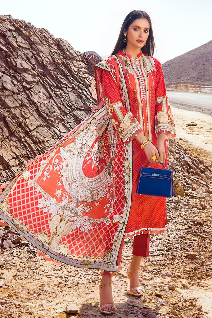 Gul Ahmed ROSE Collection  2022 – 3PC Digital Printed Lawn Suit DN-22084