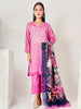 Khaadi 3Pc Suit - ALA22314-PINK-3PC