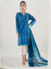 Khaadi 2 Piece Suit - LME22201-BLUE-2PC