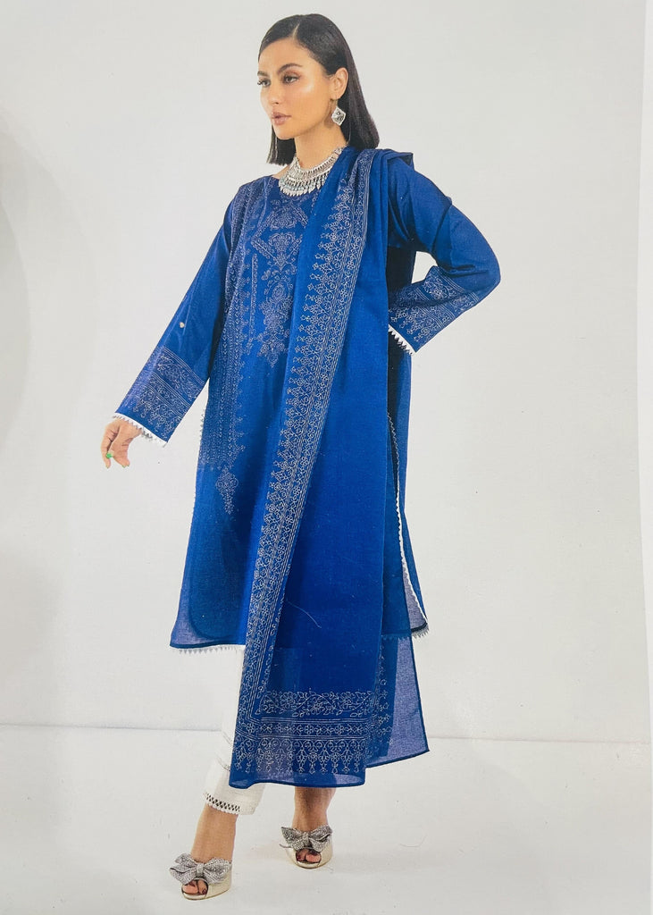 Khaadi 2 Piece Suit - LLA22246-BLUE-2PC