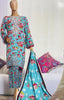 Mairah Printed Linen Embroidered - Design-02