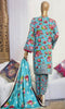 Mairah Printed Linen Embroidered - Design-02