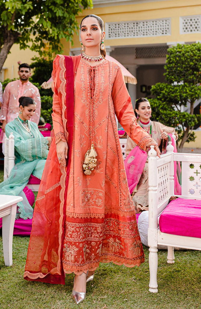 Maryum N Maria Jashan-e-Eid Luxury Lawn Formal Collection – Ruby Woo (MLFD-143)