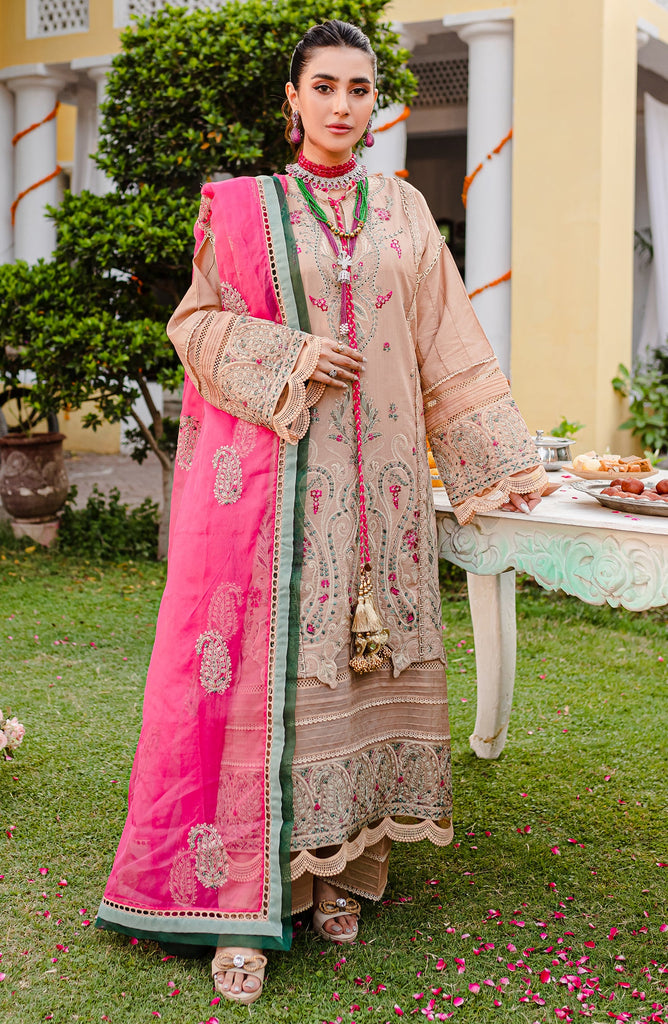 Maryum N Maria Jashan-e-Eid Luxury Lawn Formal Collection – Honey Love (MLFD-128)