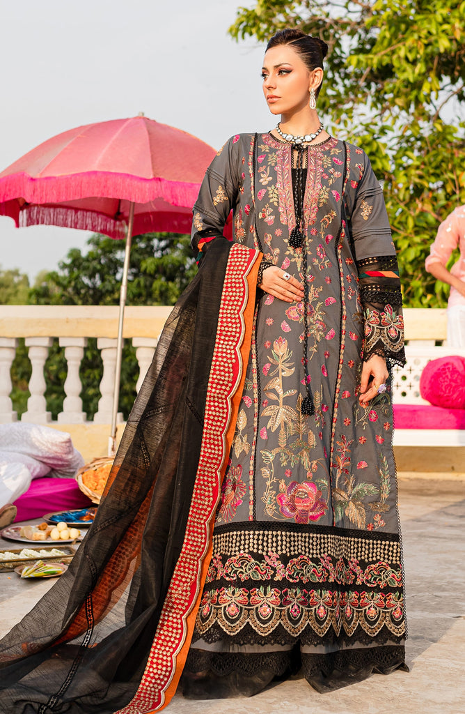 Maryum N Maria Jashan-e-Eid Luxury Lawn Formal Collection – Chilli (MLFD-129)