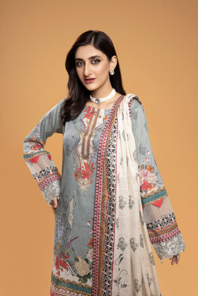 Maria Digital Printed Lawn Collection – MAR-008