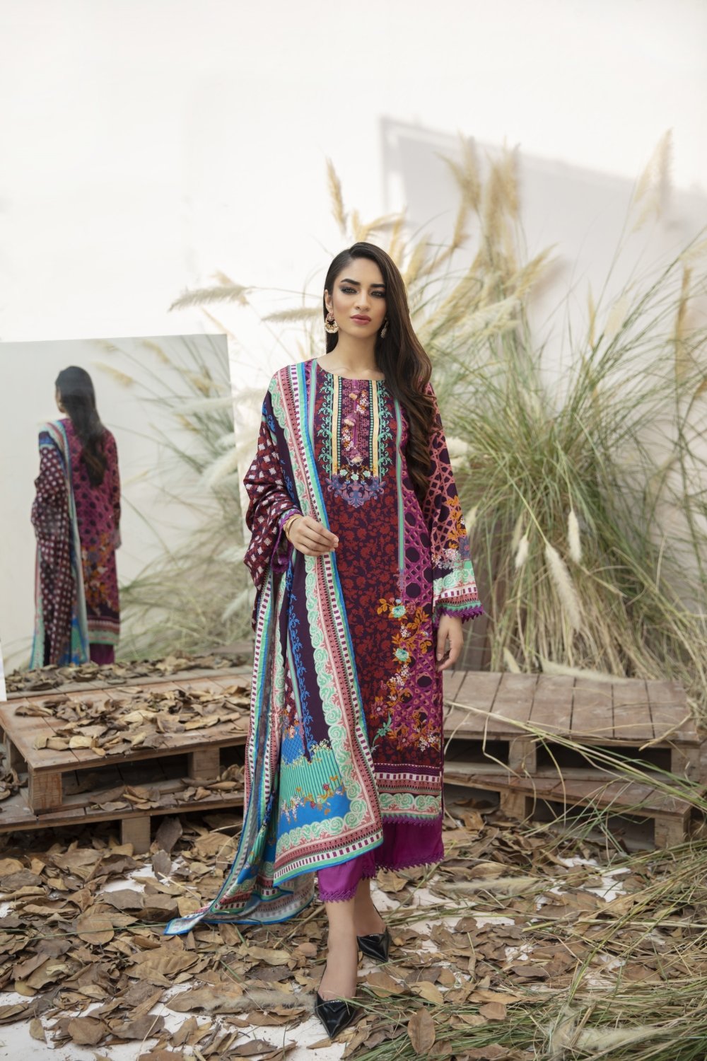 Shahid Tawakkal New Unstitched Linen Digital Printed Colour # D-7925 -  Abbas Cloth House