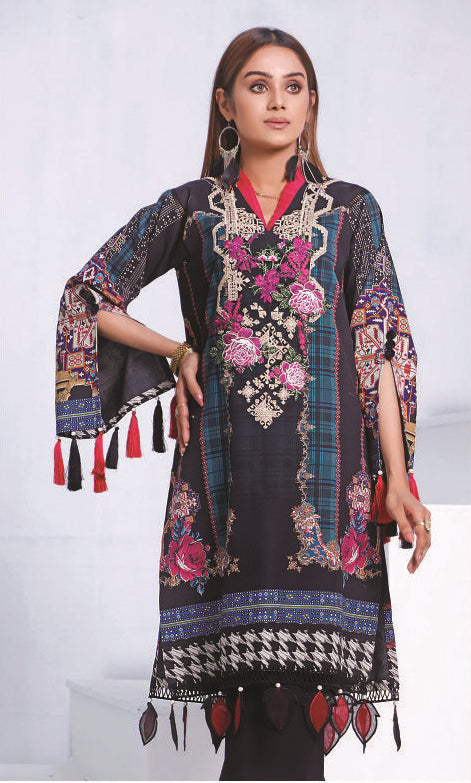 Jade Solitaire · Embroidered Lawn Kurti – 19660-B