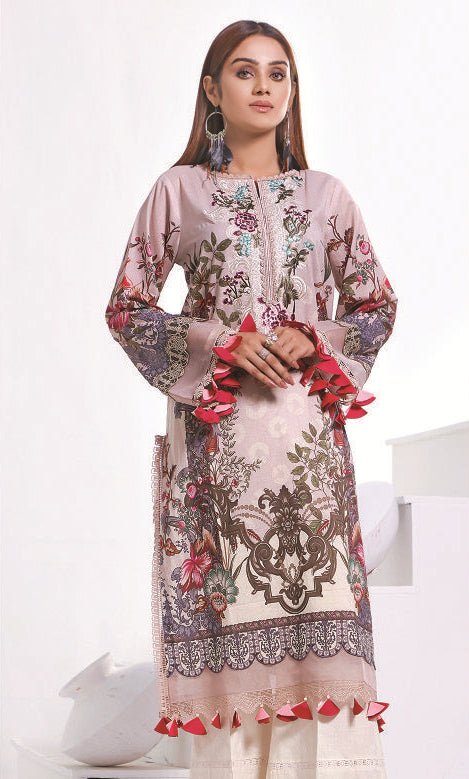 Jade Solitaire · Embroidered Lawn Kurti – 19808-A