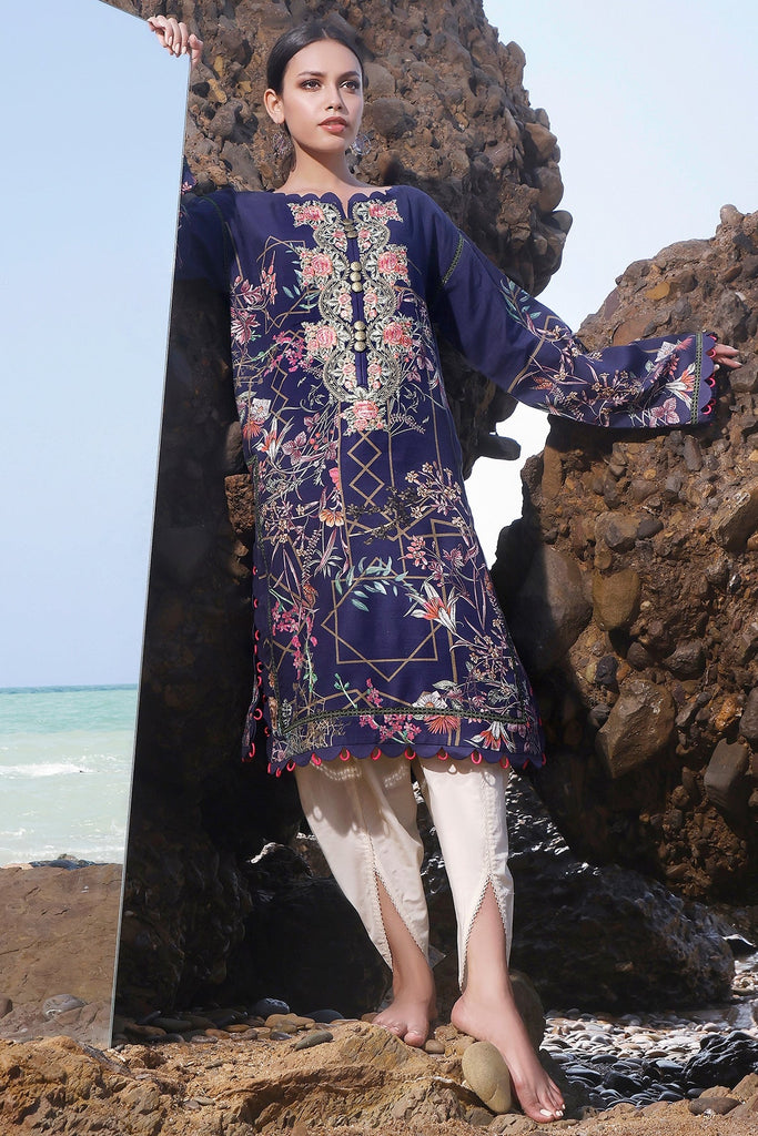 Jade Solitaire Linen Kurti – K-19855