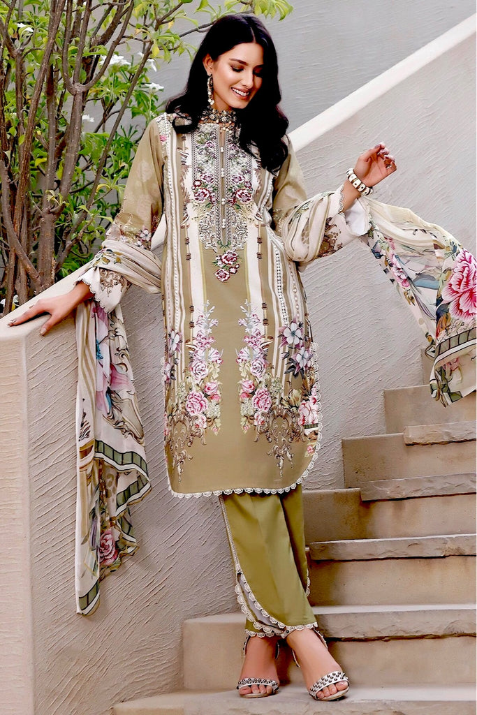 Jade by Firdous Urbane Embroidered Lawn Collection Vol-2 – 19761-A Moss