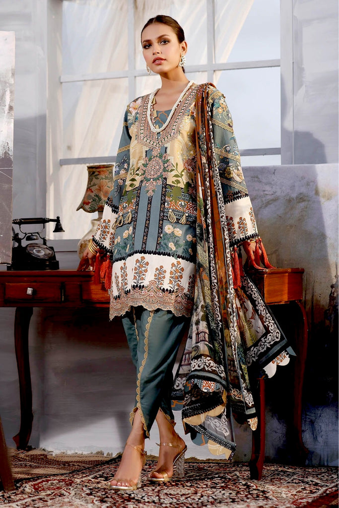 Jade by Firdous · Salwa Cotton Satin Collection – CS-19875