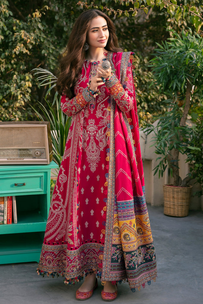 Jazmin Shahkaar Luxury Lawn Collection 2022 – Gulaab