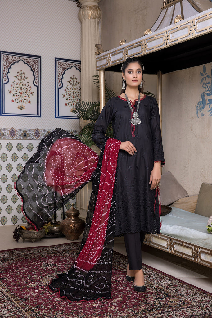 Kalyan Chikankari Lawn Collection (with Bandhani Dupatta) – KCKBD-5