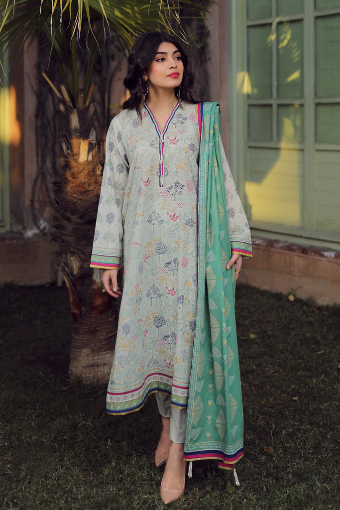 LSM Lakhanay Komal Printed Lawn Collection 2022 – KP-2027-A