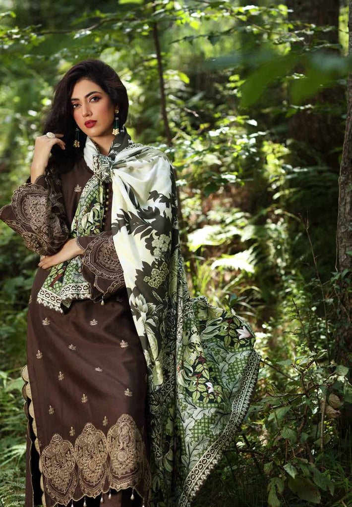 Gul Ahmed Winter Collection 2021 · 3 PC Twill Linen Suit with Twill Linen Dupatta – LT-12014